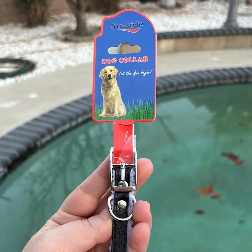 Black Collar for Small Dogs | collar length 11in